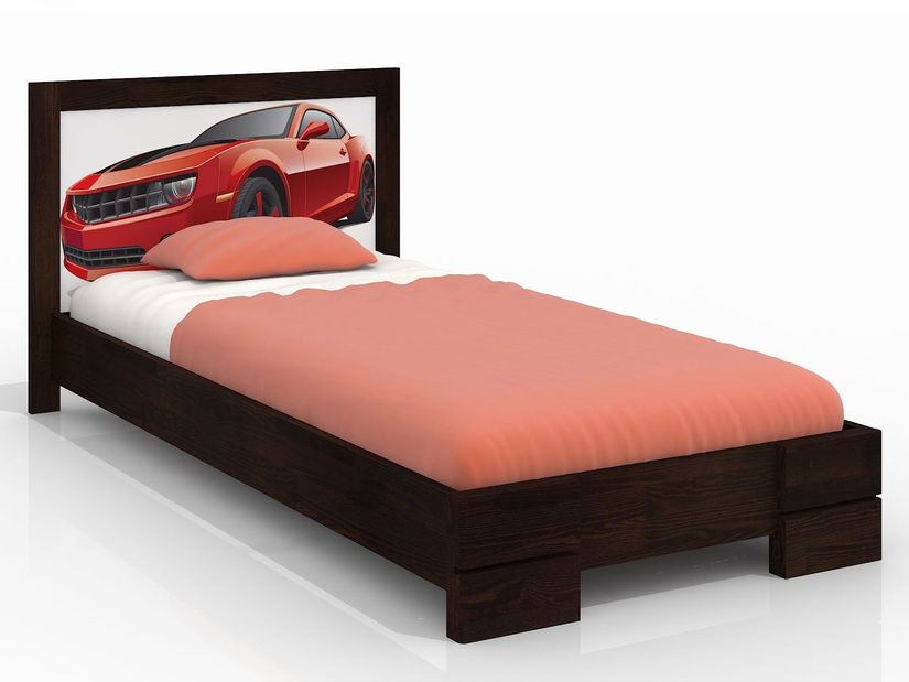 Jednolůžková postel 90 cm Naturlig Kids Storhamar (borovice) (s roštem)