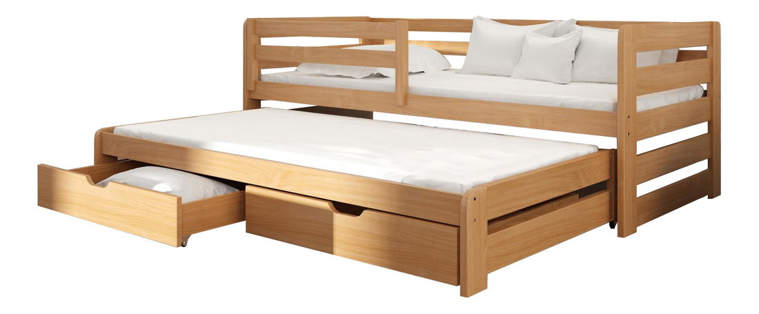 Dětská postel 90 cm Simo (buk) (s roštem)