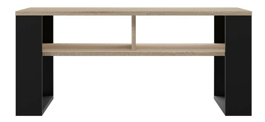 Konferenční stolek Maduro 3 (dub sonoma + černá)