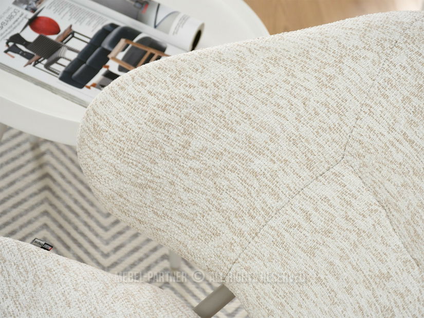 Křeslo Estrida F (krémová + šedá)