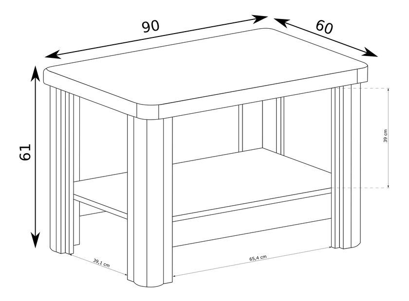 Konferenční stolek Douglas 14 (dub truflový)