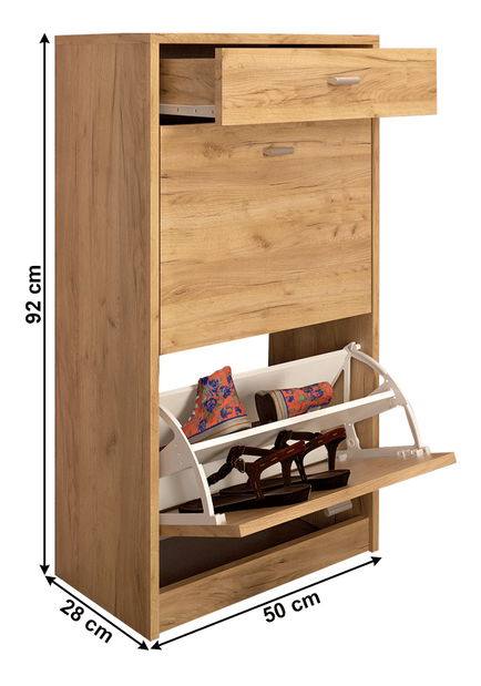 Botník (skříňka na boty) Verity Typ 1 (dub artisan)