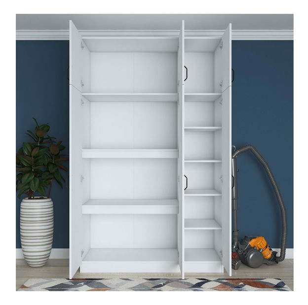 Policová skříň Bafaretta 4 (bílá)