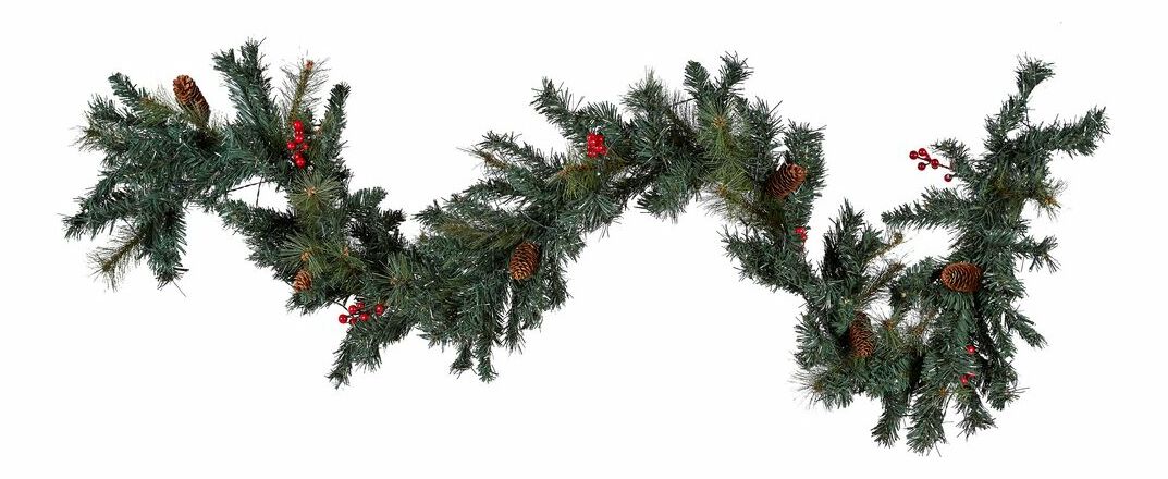 Vánoční girlanda 180 cm Thorfinn (zelená) (s osvětlením)