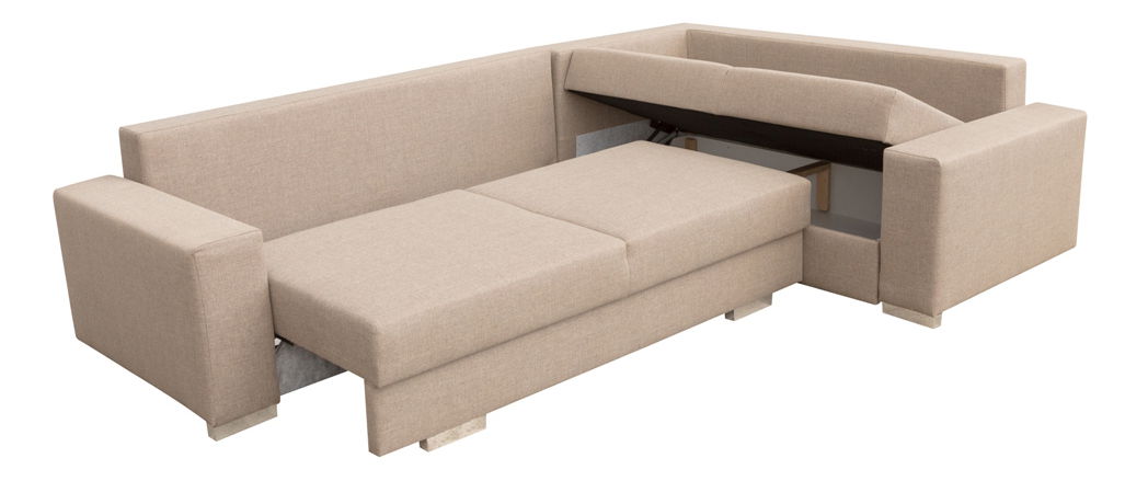 Rohová sedací souprava Tranio (světlešedá) (P)