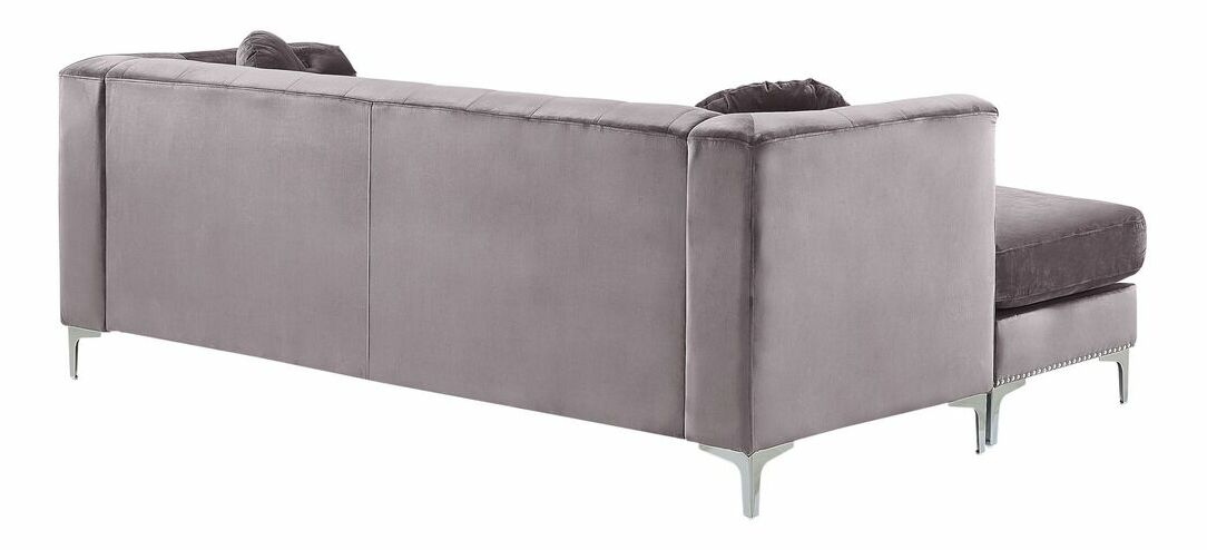 Rohová sedací souprava FLUNNA (šedá) (L)