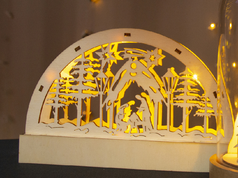 Vánoční osvětlení dřevěný betlém Retlux RXL 304 *výprodej