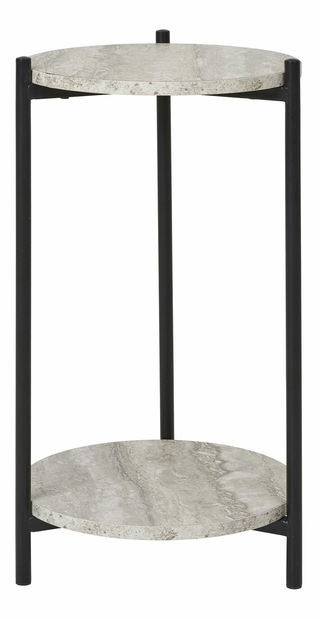 Příruční stolek Lramira (černá + béžová)