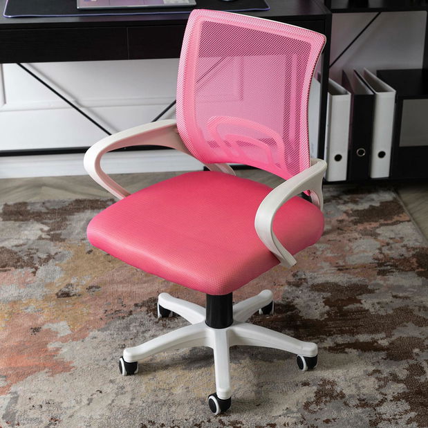 Dětská otočná židle Novatos (růžová)