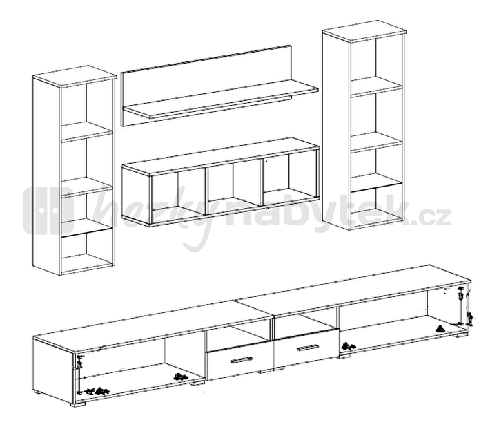 Obývací stěna FRANCO