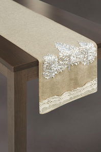 Ubrus 33X140 cm Dena1 (krémová) (1 ks)