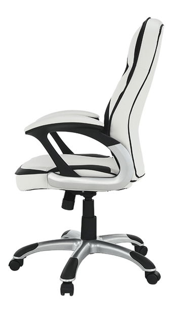 Kancelářské křeslo Aefa (ekokůže bílá + černá)
