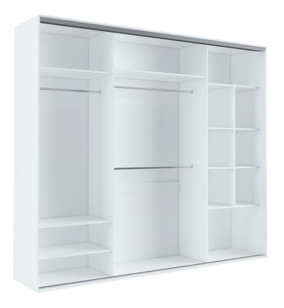 Šatní skříň s posuvnými dveřmi Gantera 3 B (dub sonoma) (se zrcadlem)