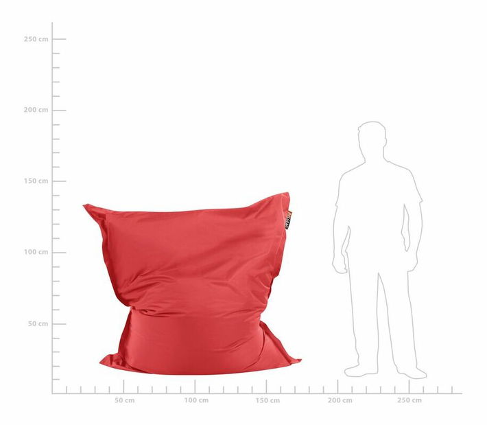Sedací vak 140x180 cm Xl (červená)