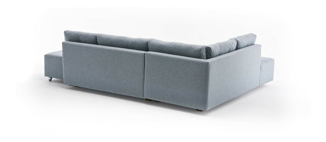 Rohová sedací souprava Madagascar (L) (Světle modrá)