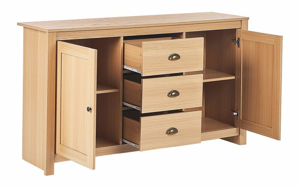 Komoda Lanza (světlé dřevo)