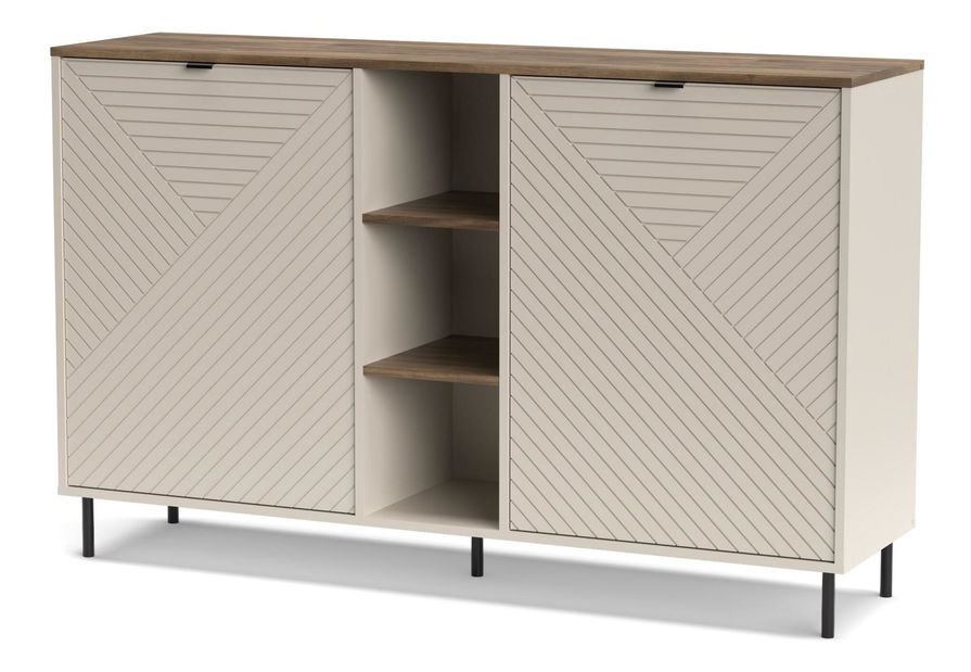 Regál Eliminados 2 (kašmír + dub castello)