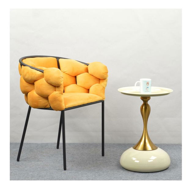 Jídelní židle Dorri (žlutá + černá)