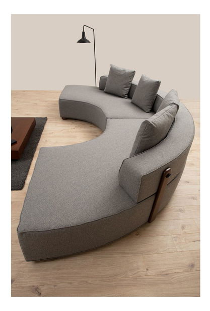 Rohová sedačka Gondulatta 3 (šedá)