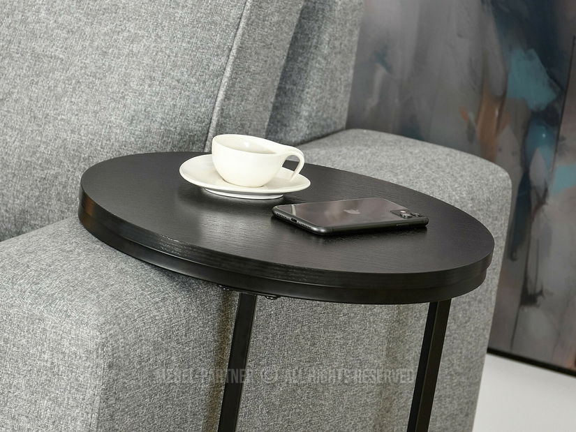 Konferenční stolek Corden (černé dřevo + černá)