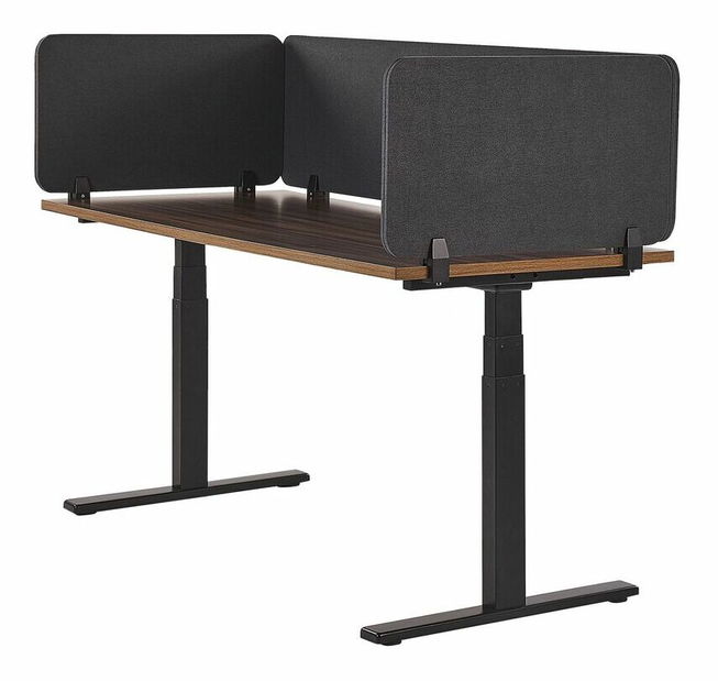 Přepážka na pracovní stůl 72x40 cm Whitley (tmavě šedá)