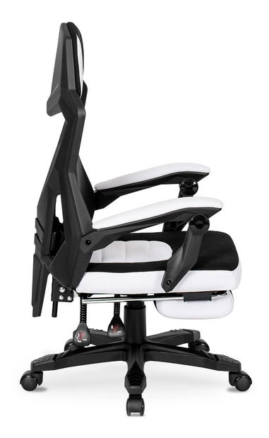 Herní křeslo Brodel (černá + bílá)