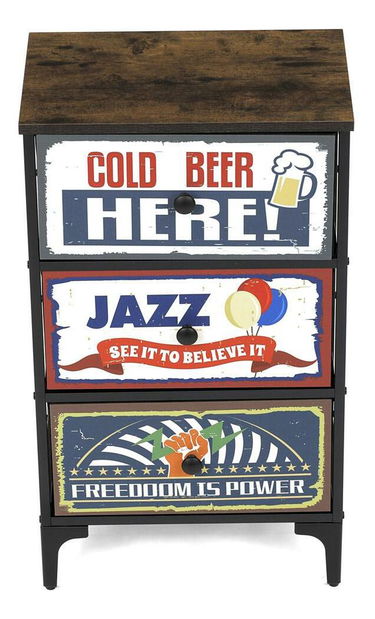 Komoda Alharacas 3 (černá)