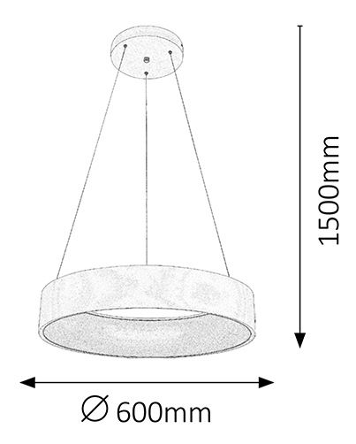 Závěsné svítidlo Adeline 2510 (matná bílá)