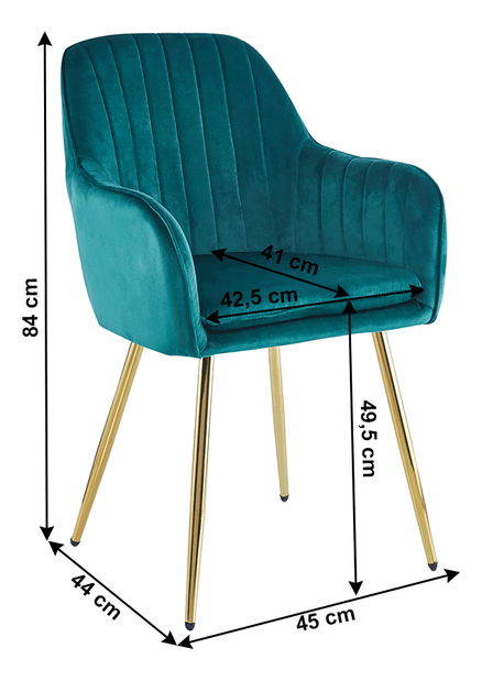 Křeslo Acland (zelená)