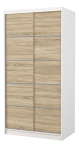 Šatní skříň Remea (bílá + dub sonoma)