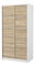 Šatní skříň Remea (bílá + dub sonoma)