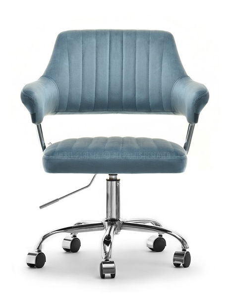 Židle Merylyn (modrá + chromová)