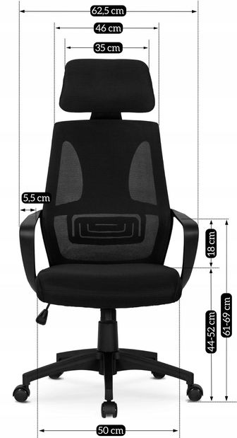 Kancelářské křeslo Saludos (černá)