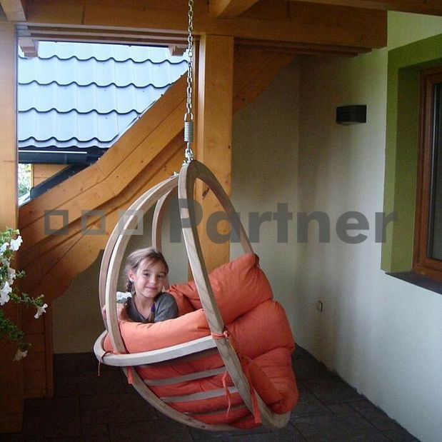 Závěsné houpací křeslo Zita terakotta