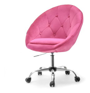 Křeslo Lush 4 (růžová + chromová)