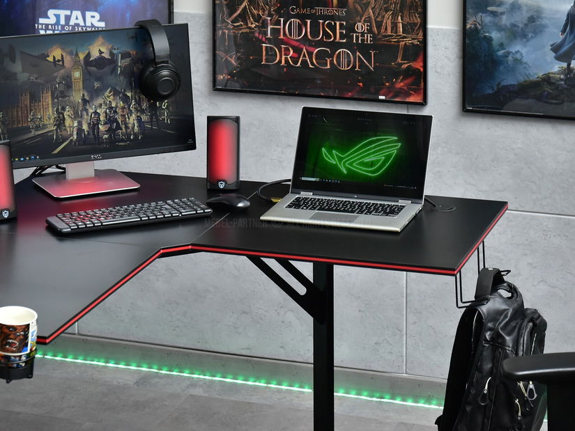 PC stolek Matts C (černá)