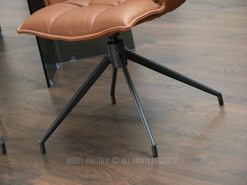 Jídelní židle Vacuno (hnědá + černá)