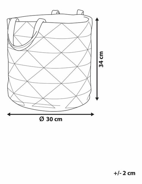 Textilní koš 34x34 cm MADURA (textil) (pestrá)