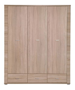 Šatní skříň Gwenn 3D3S (dub sonoma)