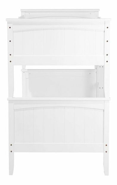 Patrová postel 90 cm RADIN (s roštem) (bílá)