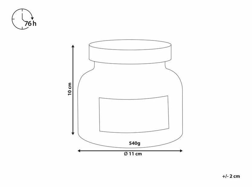 Sójová svíčka s vůní svěžího prádla Beretta (bílá)