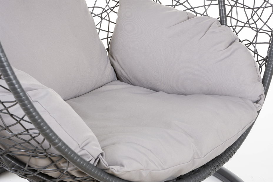 Závěsné křeslo Cleopatra (tmavě šedá + světle šedá)