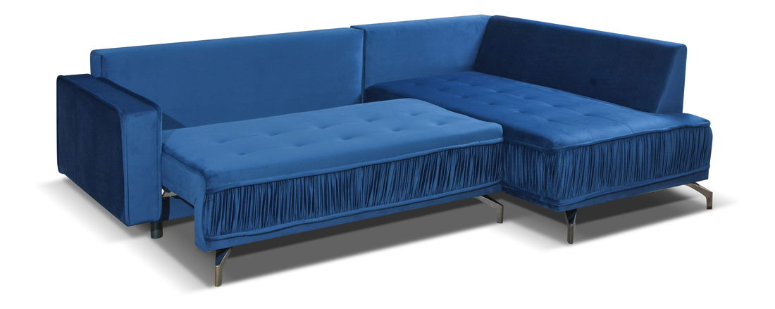 Rohová sedací souprava Variana (hnědá) (P)