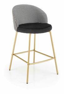 Barová židle Harriet (bílá + černá)