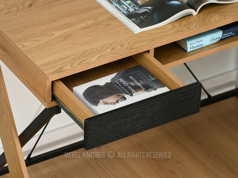 PC stolek Hilly (dub černý)