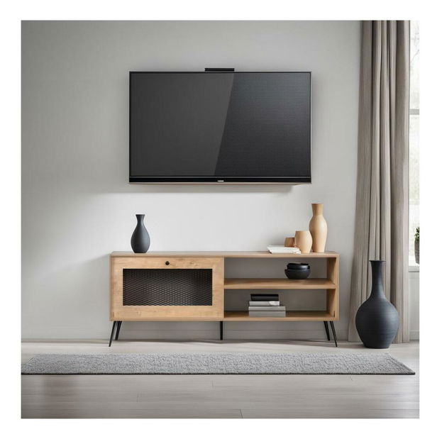 TV stolek/skříňka Pacific (dub + černá)