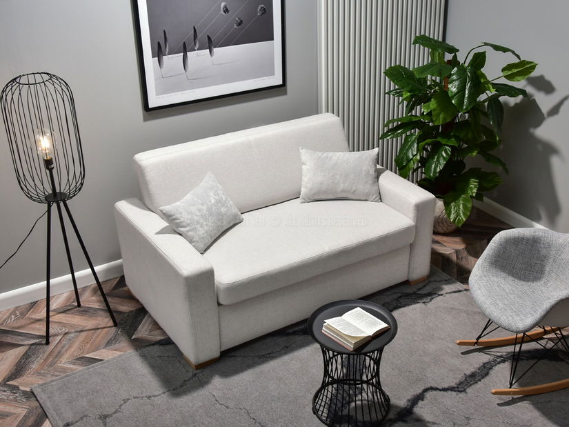 Pohovka dvousedačka Modernos (popelavá + buk)