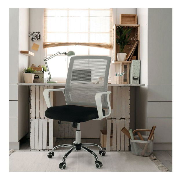 Kancelářská židle Apilo 2 (šedá + černá + bílá)