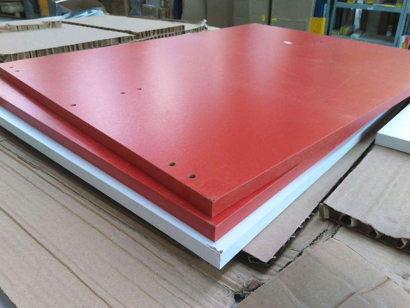 Konferenční stolek Toby (Bílá + Červená) *bazar