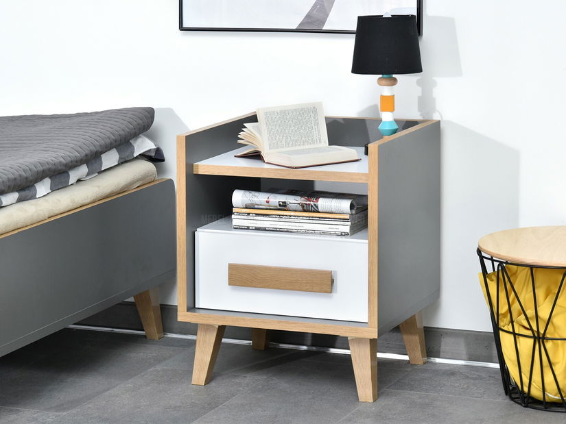 Noční stolek Sobrepuso S11 (bílá)